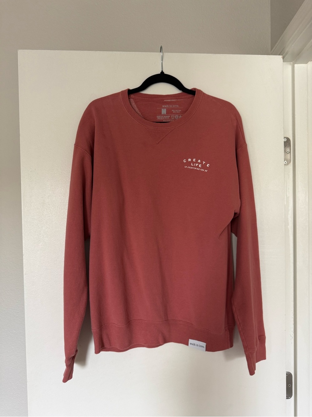 Create Life Rust-Tone Crewneck Sweatshirt